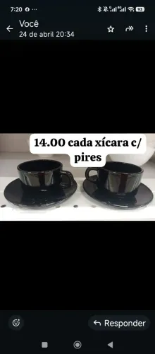 Kit 2 PCs porcelana preta e outras coisas
