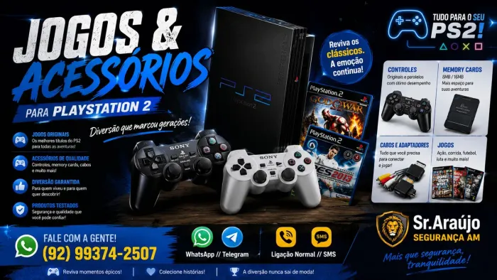 Jogos & Acessórios PS2 [Nova Cidade]