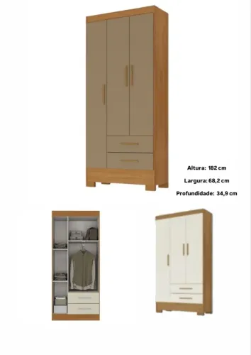 Mega oferta do Dia de Roupeiro 3 portas, Aproveite!!