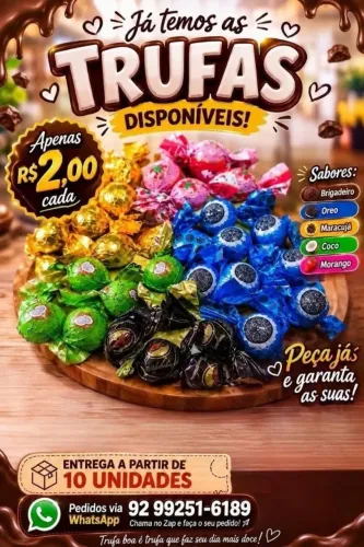 Trufas Deliciosas por Apenas R$ 2 - Peça Já!