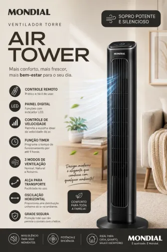 Ventilador Torre Mondial Air Tower