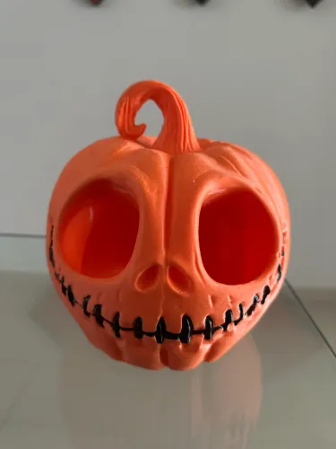 Abóbora Halloween grande iluminada LED