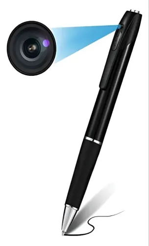 CANETA ESPIÃ COM CÂMERA 1080p FILMA E TIRA FOTO