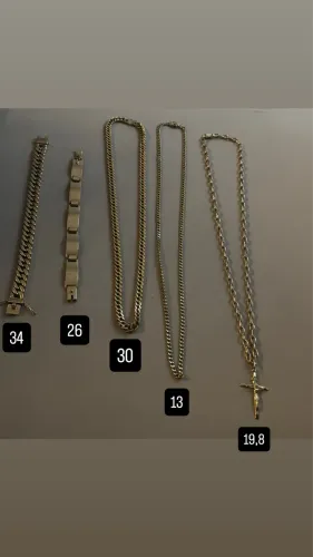 Peças de ouro 18K