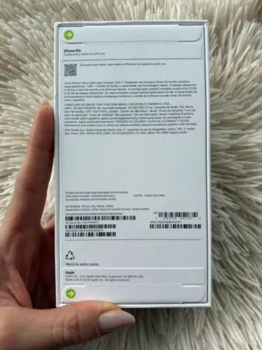 iPhone 16e 128GB Branco LACRADO OPORTUNIDADE 