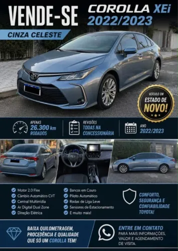 Toyota Corolla XEI 2.0 Flex 16V Aut. 2023