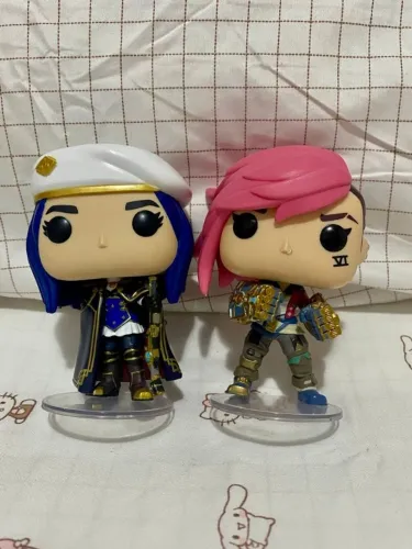 Kit 2 Bonecos Funko Pop Arcane League Of Legends