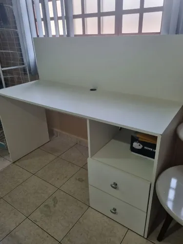 VENDO MESA BRANCA MDF PERFEITA 