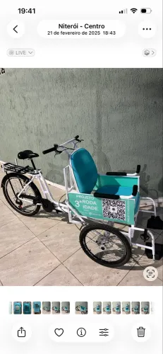 Triciclo para passeios com cadeirantes 