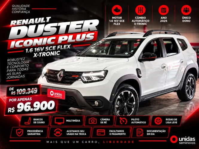 Renault Duster Iconic Plus 1.6 16V Flex Aut. 2025