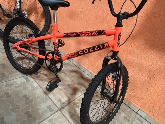 BICICLETA COLLI ARO 20 BMX - LARANJA COM PRETO