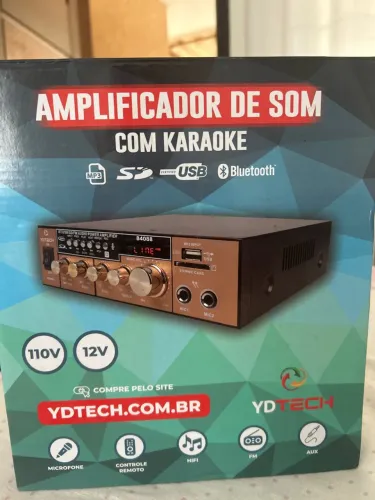 Amplificador de som com KARAOKÊ