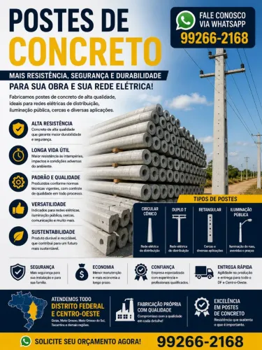 Poste de concreto