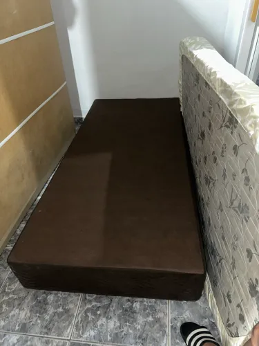 Cama Solteiro + colchão  (ortobom)