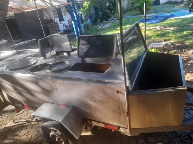 Carrinho de lanche reboque