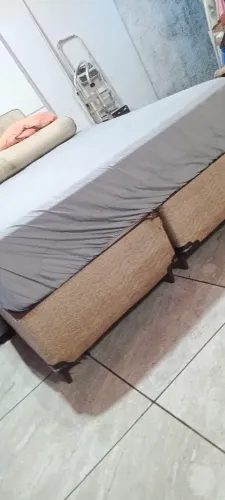 Cama box casal Quemm usada entrego