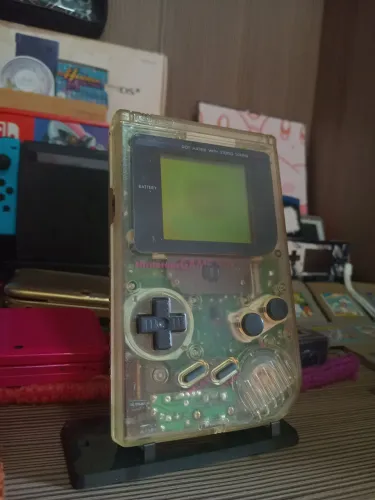 Gameboy DMG Transparente + Cartucho 14 jogos