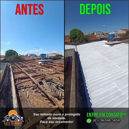 Manutenção em telhado 
