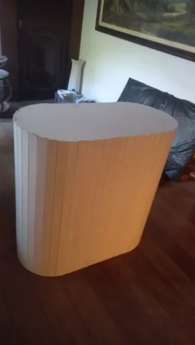 Mesa de festa oval ripada