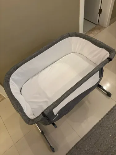 berço portátil side by side gray - safety 1st