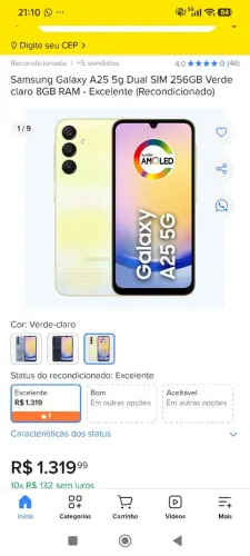 Celular Samsung Galaxy a25 5g
