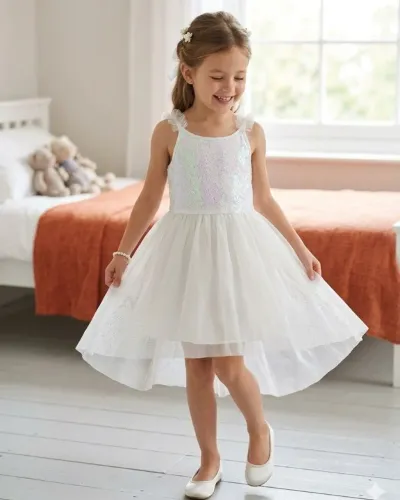 Vestido branco H&M 4-6 anos