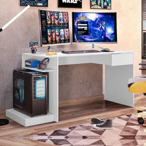 Quarto sala mesa gamer 