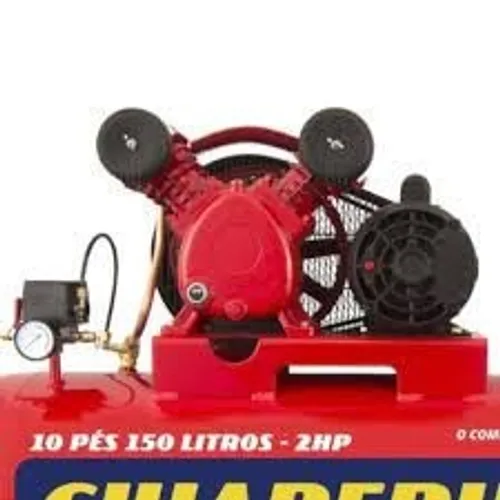 Compressor 10 Pés 140 PSI 2 HP 150 Litros 220V - CHIAPERINI