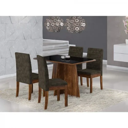 Mesa de jantar Iza com 4 cadeiras