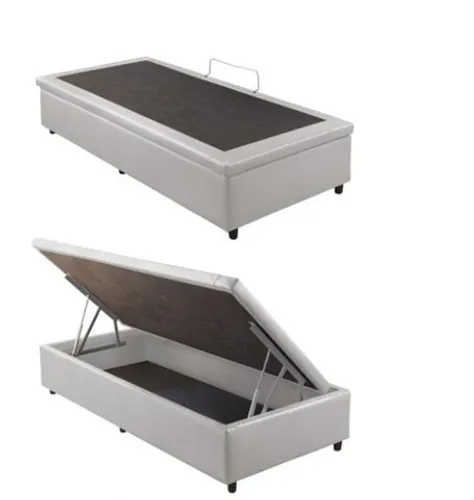 Base Bau Solteiro 88x188x47 Corino Branco 2237 - Frete Grátis - 10x S/ Juros - Receba Hoje