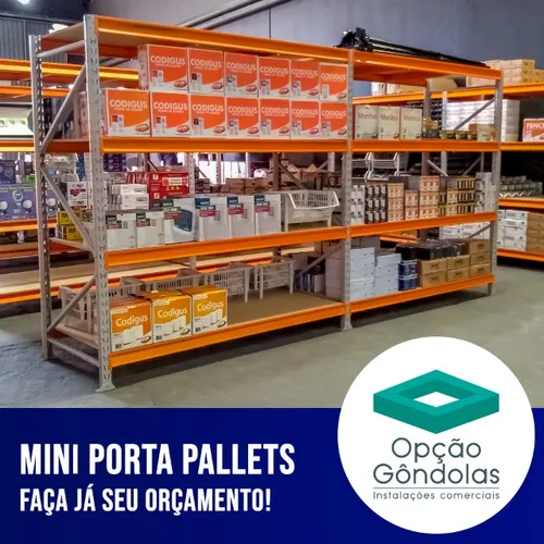 Mini Porta Pallets | Estrutura Nova