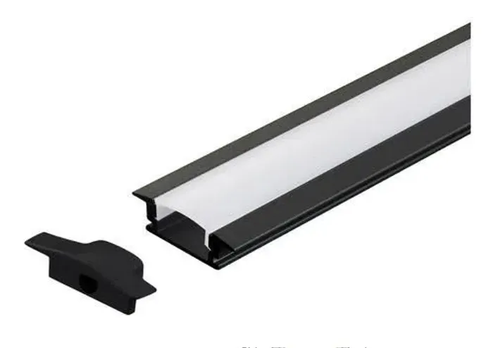 Perfil Embutir LED 3m 24x7mm 3000k Ou 4000k Completa