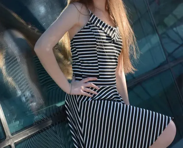 Vestido listrado