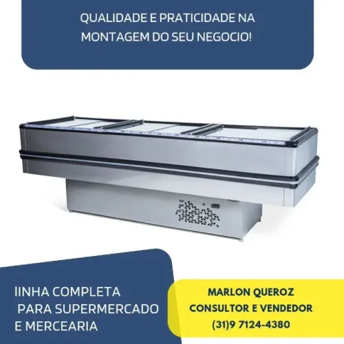 Ilha de Congelados dupla Ação Polar Pré Pintada