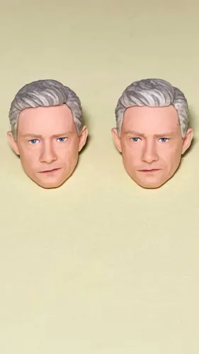 Marvel Legends - lote com 2 cabeças para customização - altura 2 cm - ideal p/ custom