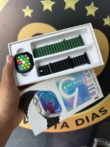 Relógio smartwatch Ultra e social 