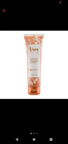 Loção Iluminadora Hidratante Desodorante Corporal Vivre