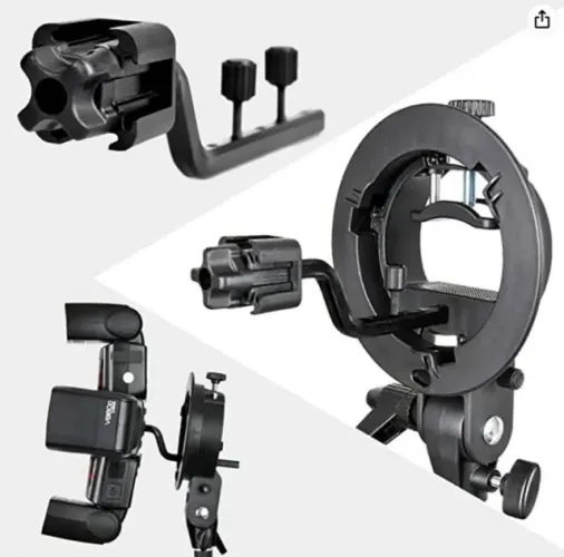 Suporte Adaptador Softbox Bowens Para Flash Speedlite Godox