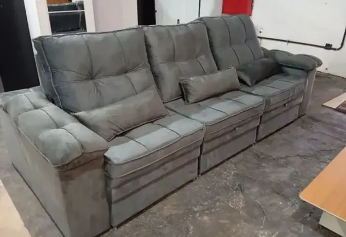 Sofá Retrátil reclinável 3 Módulos GRANDE