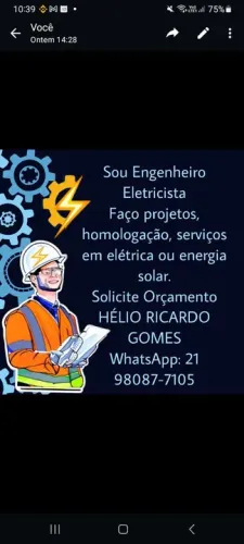 Engenheiro Eletricista - Projetos, Homologação e Serviços