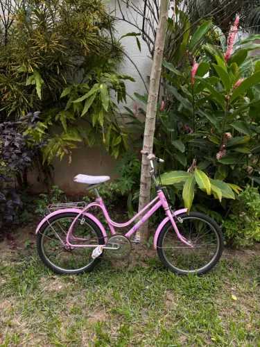 Bicicleta Antiga Infantil Feminina Monark Brisa/Brisinha Rosa