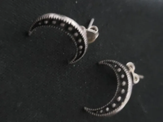 Conjunto Lua e estrelas, prata 925
