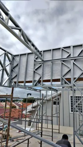 Steel frame,drywall, estrutura metálica
