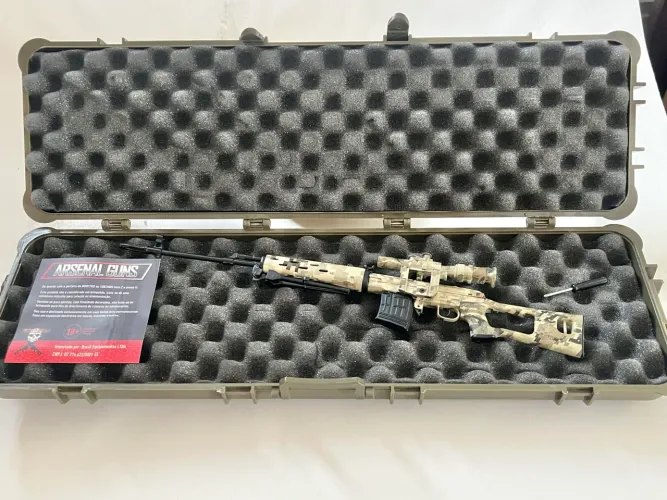 Miniatura rifle SVD Dragunov super detalhado