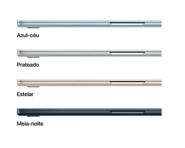 Macbook Air M4 15" Polegadas 16gb 256g Sssd - Lacrado - Consulte Cores - Loja Icaraí