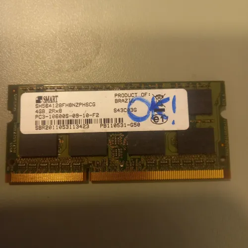 Memória ddr3 para notebook 4gb