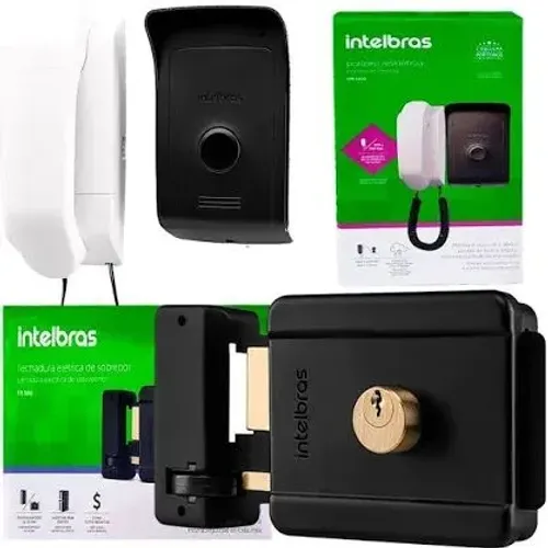 Kit Porteiro Eletrônico Intelbras + Fechadura
