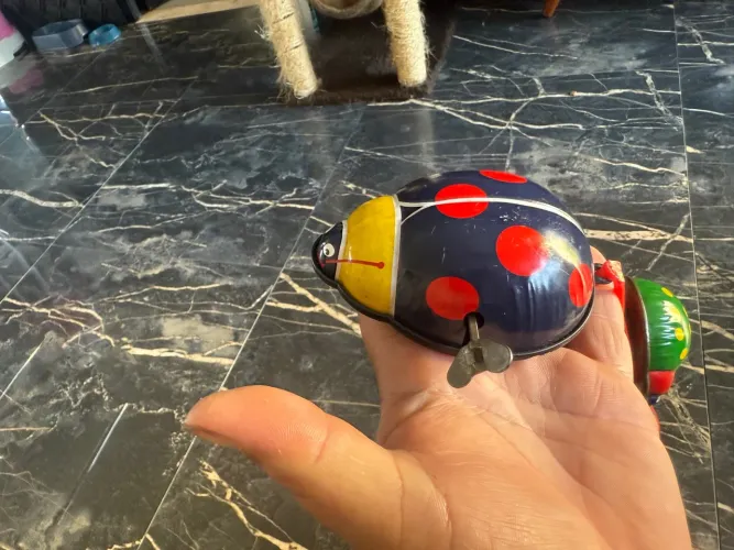 Brinquedo de lata - joaninha