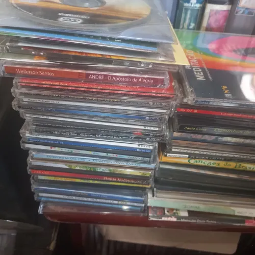 60 cds e 25 dvds espíritas lote. Originais