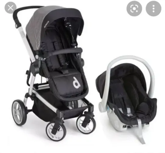 Carrinho e bebe conforto